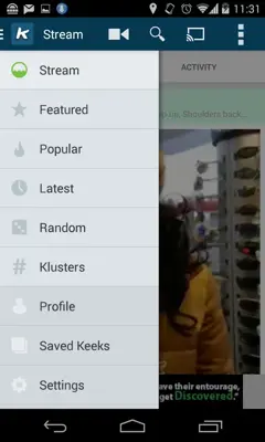 Keek android App screenshot 2